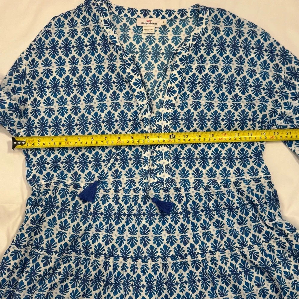 Blue Floral Women's Top - Picture 6 of 7